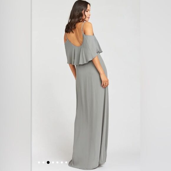 NWT Show Me Your MuMu Caitlin ruffled maxi dress size XXS - Picture 2 of 15